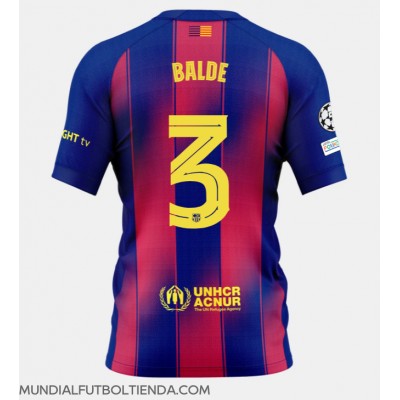 Camiseta Barcelona Alejandro Balde #3 Primera Equipación Replica 2025-26 mangas cortas Camiseta Barcelona Alejandro Balde #3 Primera Equipación Replica 2025-26 mangas cortas